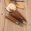 6PCS Sculpting Tool Pottery Tools Wood Handle Pottery Set Wax Carving Sculpt Carousel 3
