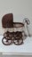 * Cane Wrought Iron Vintage Dolls Pram. Carousel 2