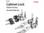 Cabinet Cam Lock Set 5 Pack Two-Sided Keyed Alike 16MM-30MM Cylinder Cam Locks Carousel 3