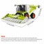Remote Control Harvester Tractor Toy for Kids 1:24 Scale RC Harvester with Spray Carousel 7