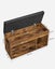 Shoe Storage Bench - Rustic Brown Carousel 3