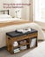 Shoe Storage Bench - Rustic Brown Carousel 4