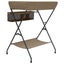 vidaXL Changing Table Taupe Iron Carousel 4