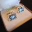 Paua Shell Cufflinks. Sel-Rex Karatclad Hard Gold Plate. As New In Case. Carousel 1