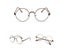 Chic Eyeglasses Retro Big Round Metal Frame Clear Lens Glasses Nerd Spectacles Carousel 1