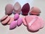 Makeup Sponges Triangle Puff Liquid Cream Powder Makeup Eggs Pink 20 Pieces Set Carousel 8