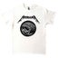 Metallica T Shirt Black Album Poster Band Logo new Official Unisex White Carousel 3