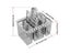 Dishwasher Basket Universal Cutlery Basket Storage Box For Bauknecht Whirlpool Carousel 4