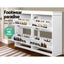 Artiss Shoe Rack Cabinet 16 Pairs 4-tier White Paul Carousel 6