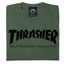 THRASHER SKATE MAG TEE ARMY GREEN Carousel 2