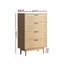 Artiss 4 Chest of Drawers Rattan Tallboy Pine - BRIONY Carousel 4