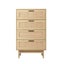 Artiss 4 Chest of Drawers Rattan Tallboy Pine - BRIONY Carousel 5