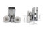 Stainless Steel Shower Door Twin Rollers Runners - Set Of 4 - Top Bottom Carousel 4