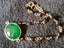 vintage 925 sterling silver chain bracelet w faux diamonds emerald mop dolphin Carousel 8