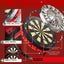 Target Darts TOR Dart Board + Winmau Blade 6 Grey Surround + Darts Set Carousel 12