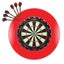 Target Darts TOR Dart Board + Winmau Red Surround + Darts Set Carousel 1