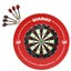Target Darts TOR Dart Board + Winmau Red Printed Surround + Darts Set Carousel 1