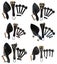 High Quality Whole Set Violin Parts Ebony Accessories 4/4 Size Chin Rest Carousel 3