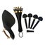 High Quality Whole Set Violin Parts Ebony Accessories 4/4 Size Chin Rest Carousel 4