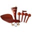 High Quality Whole Set Violin Parts Ebony Accessories 4/4 Size Chin Rest Carousel 5