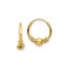 14k Yellow Gold Endless Hoop And Beads Earrings, 10mm Carousel 1