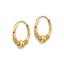 14k Yellow Gold Endless Hoop And Beads Earrings, 10mm Carousel 2