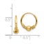 14k Yellow Gold Endless Hoop And Beads Earrings, 10mm Carousel 4