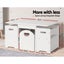 Keezi 3PCS Kids Table and Chairs Set Storage Toys Play Activity Desk Carousel 6
