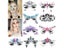 3D Sexy Face Tattoo Stickers Temporary Tattoos Glitter Fake Tattoo Rhinestones Carousel 6