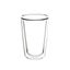 Tramontina Double Wall Latte Cup - Clear (38369331) Carousel 1