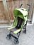 Stroller/ pram/ pushchair - green with basket and hood Carousel 1