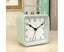 Battery Operated Alarm Clock with Square Metal Case, 3.7" Analog Quartz Small Carousel 3
