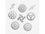 1PC Meat Grinder Plate Net Knife Meat Grinder Parts Stainless Steel Meat Hole Carousel 1