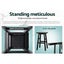 Artiss Bar Stools Kitchen Counter Stools Wooden Chairs Black x4 Carousel 4