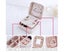 Small Jewelry Box Rings and Earrings Mirrored Travel Storage Case(Light Pink) Carousel 4