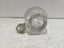 Vintage Antique 1890"s Inkwell Glass Bottle Clear Spill Proof + Cap Carousel 4