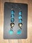 Crackle and Czech Glass Bead Earrings (Aqua and Bronze) with Paua discs Carousel 1