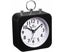 Small Battery Operated Analog Alarm Clock, Square Travel Clock ABS Plastic Al Carousel 1