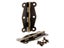 DRELD 2Pc Antique Cabinet Door Hinge Furniture Fittings Small Wood Gift Box Carousel 1