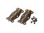 DRELD 2Pc Antique Cabinet Door Hinge Furniture Fittings Small Wood Gift Box Carousel 5