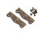 DRELD 2Pc Antique Cabinet Door Hinge Furniture Fittings Small Wood Gift Box Carousel 6