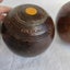 Vintage Wooden Lignum Vitae Lawn Bowls NZ Made x 4 (SKU E3) Carousel 3