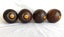 Vintage Wooden Lignum Vitae Lawn Bowls NZ Made x 4 (SKU E3) Carousel 7