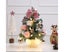 Mini Christmas Tree with Lights and Ornament Artificial Tabletop Pine Small C Carousel 6
