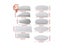 10PCS Steel Cutter Ceramic Tools Steel Serrated Scraper Pottery Clay Steel Carousel 3