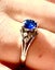 Platinum Sapphire Diamonds 1.08cts. Ring VALUED $4600 Carousel 2