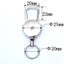 Keychain Elastic Retractable Key Ring Resilience Steel Wire Rope Carousel 7