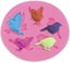 Birds Silicone Moulds Fondant Candy Molds Carousel 4
