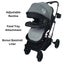 Gold Series 3-in-1 Travel System - Stroller + Bassinet + Capsule and Food Tra... Carousel 8