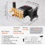 Pressure Washer Pump Power Washer Pump 25 mm Shaft Horizontal 4400PSI 4GPM Carousel 6